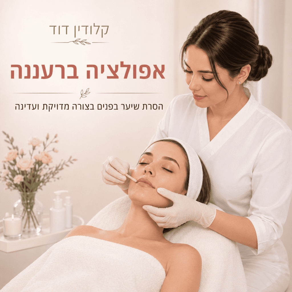 אפילציה ברעננה – הסרת שיער בפנים בצורה מדויקת: למי זה מתאים, איך מתכוננים ומה חשוב אחרי